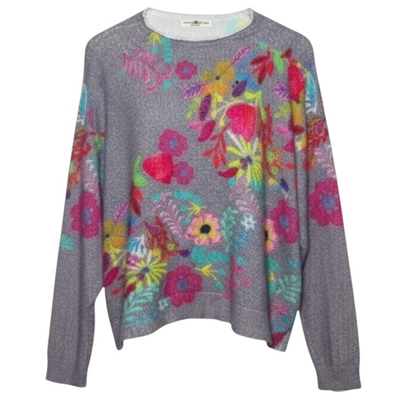 NATURAL LIFE Sweaters - Natural Life Cashmere Like Mock Neck Sweater Charcoal Pink Poppy Size Medium